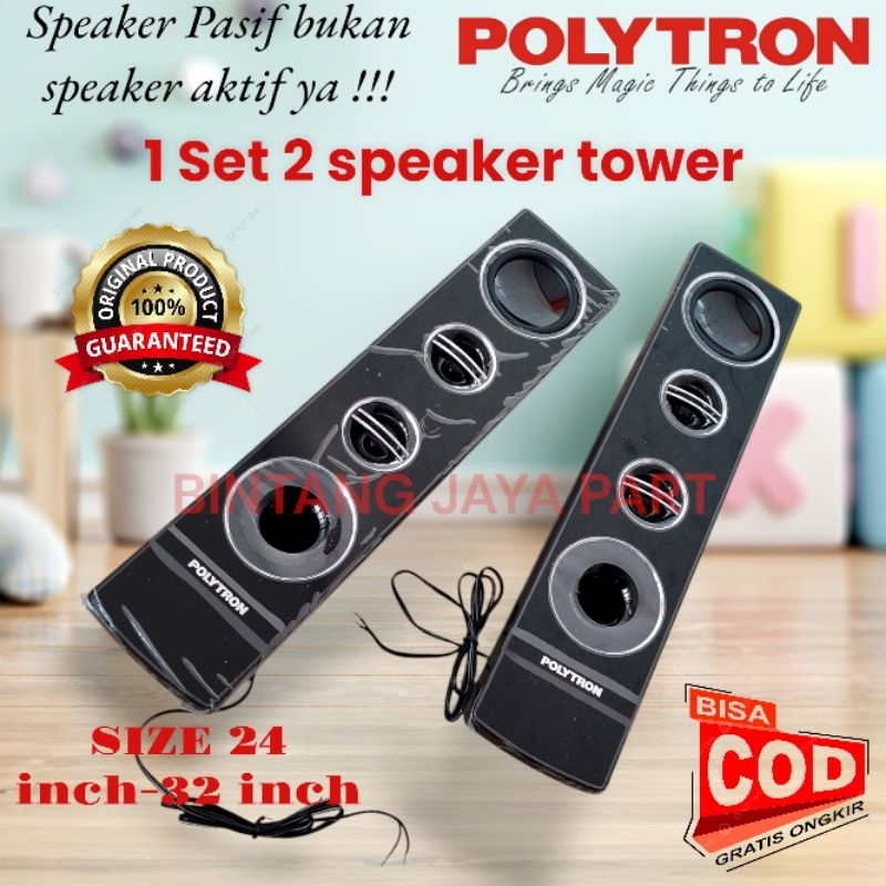 speaker pasif polytron tanpa kaki bekas tv led polytron 24 inch sampai 32 inch original