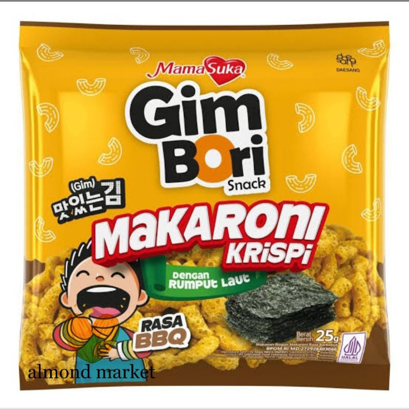 

Gim Bori Makaroni Krispi BBQ 25gr x 10pcs