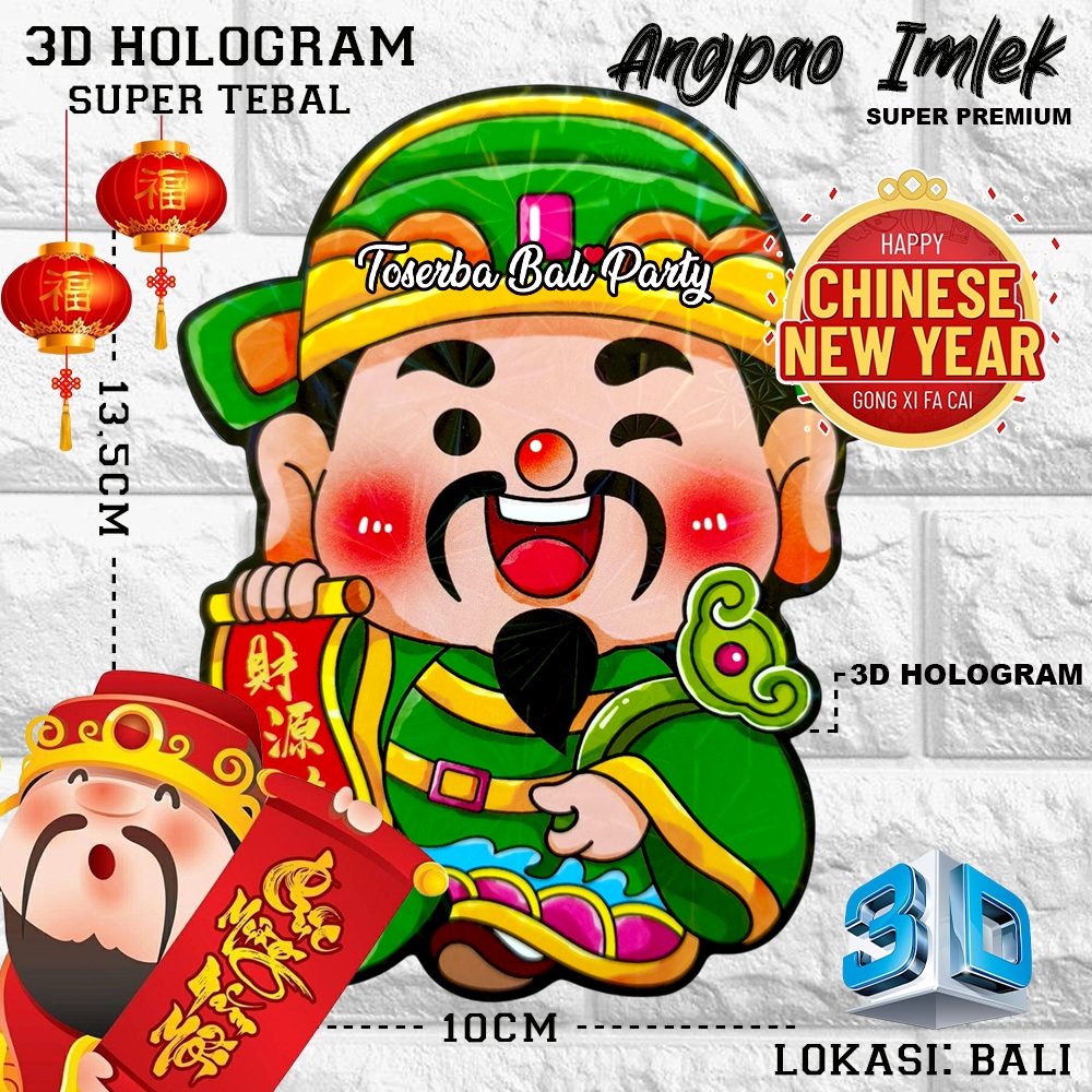 

KERTAS ANGPAO IMLEK CAI SHEN 2 SUPER PREMIUM - LUNAR YEAR