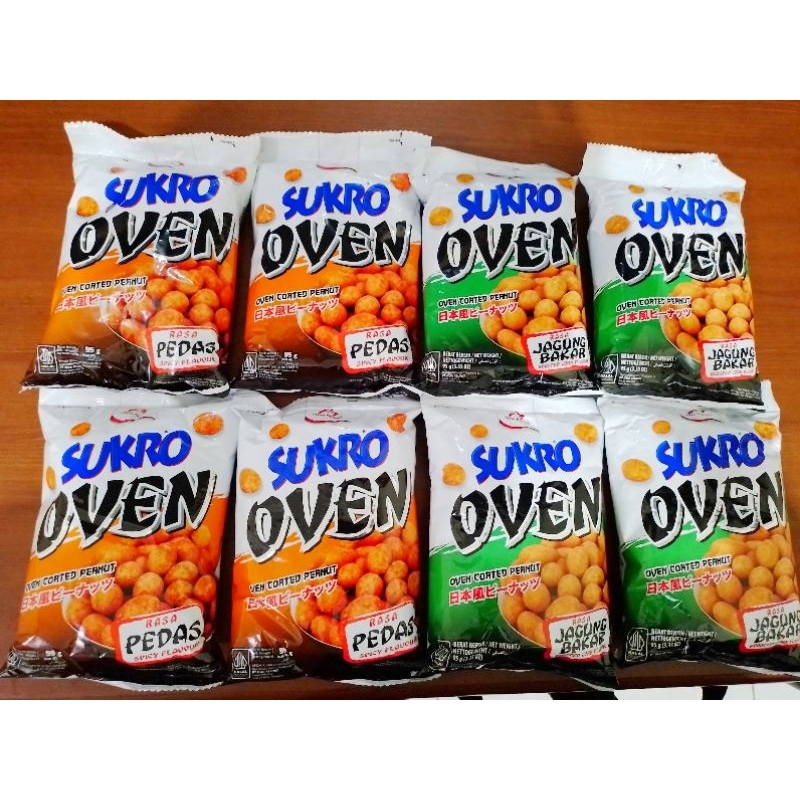 

KACANG SUKRO KACANG OVEN SUKRO DUA KELINCI KACANG SUKRO OVEN 95 GRAM KACANG PEDAS SUKRO KACANG SUKRO JAGUNG BAKAR 95 GRAM