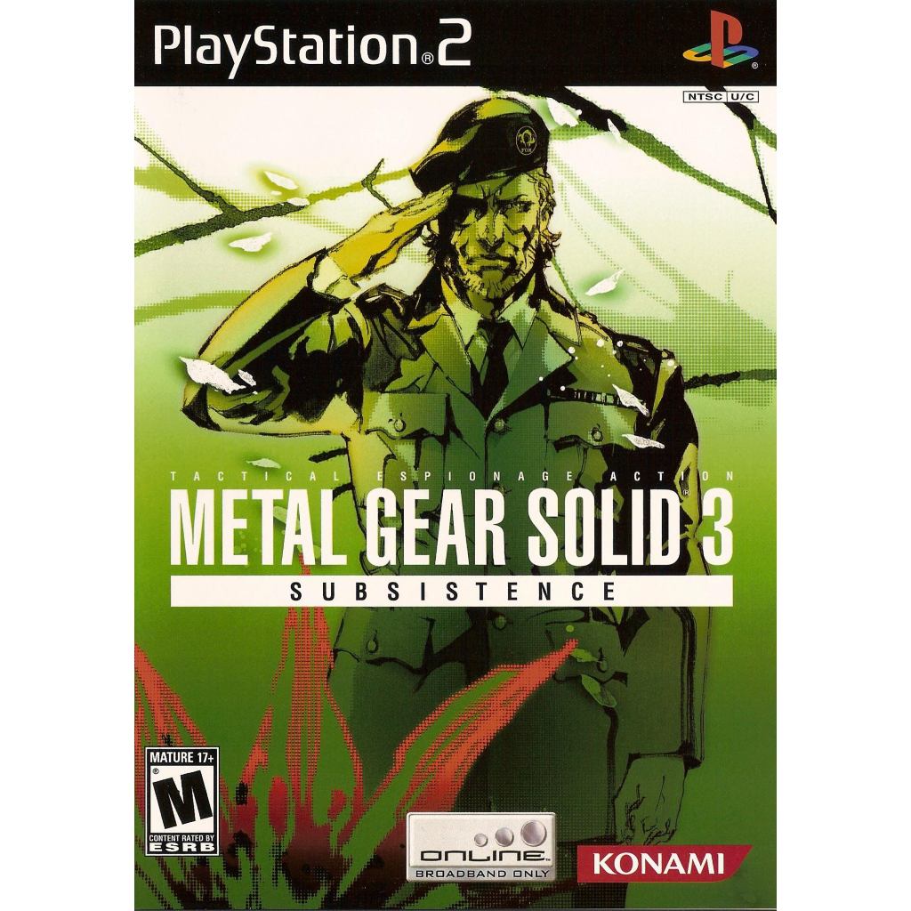 KASET PS2 METAL GEAR SOLID 3 SUBSISTENCE