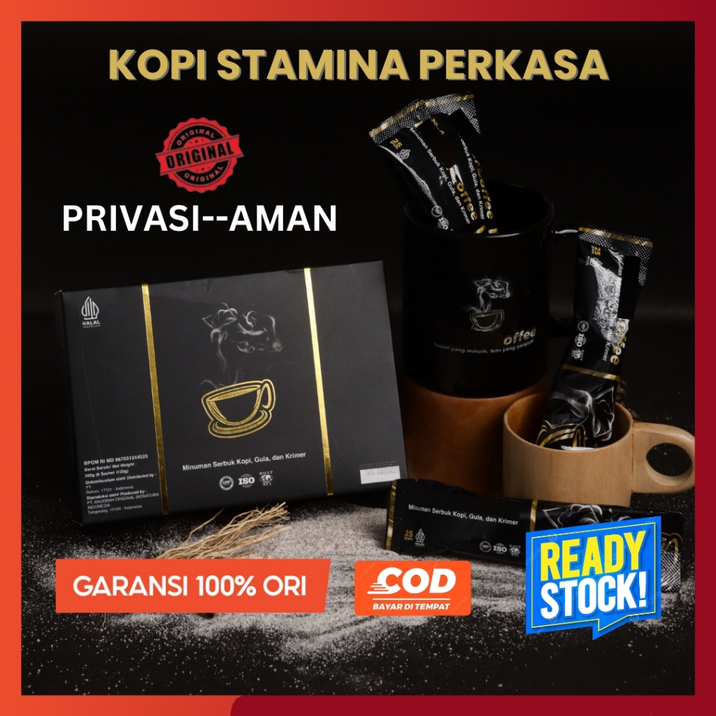 

NFMONCERR COFFEE ORIGINAL Kopi Penambah Stamina Pria Perkasa Kuat Tahan Lama Tanpa Efek Samping BPOM