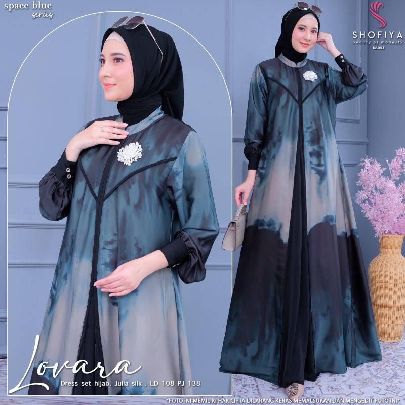 LOVARA Set Hijab (LD 108) Ori Shofiya By Shofiya / Dress Shofiya  / Gamis  Shofiya / original Shofiy