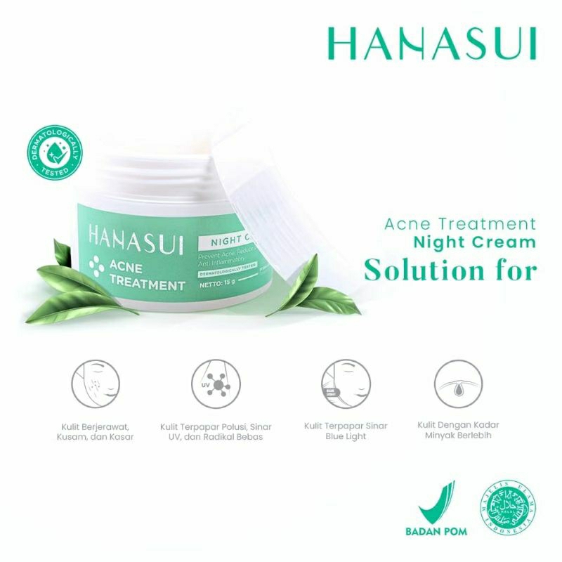 Hanasui Cream Acne Treatment Night Cream + Day Cream