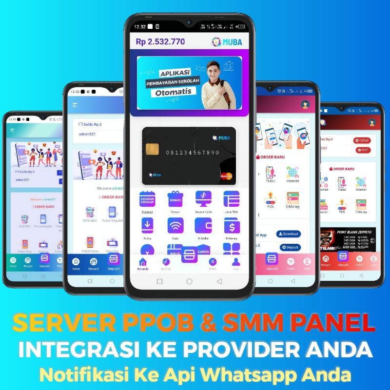 PROVIDER PPOB & SMM PANEL 2025 + Notif Whatsapp