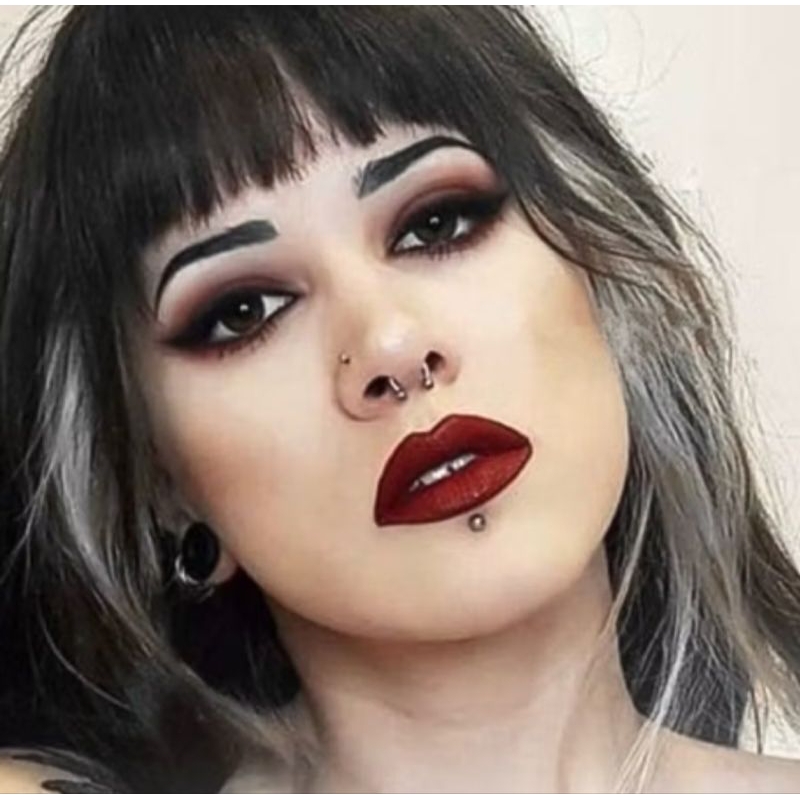 VY Piercing ring tanpa tindik untuk hidung idung bibir magnet jepit lepas pasang Wanita pria magneti