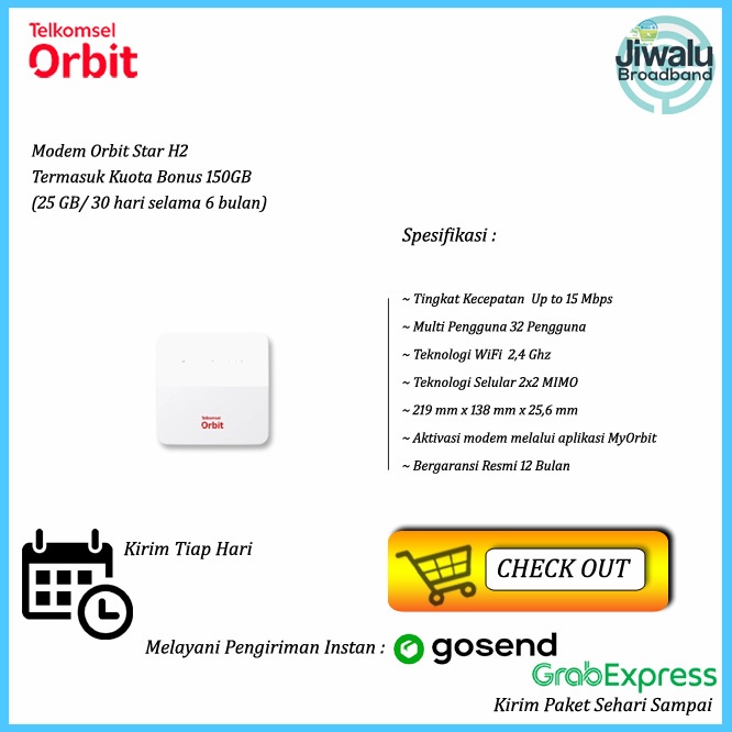 Modem Router Huawei Wifi Orbit Star H2