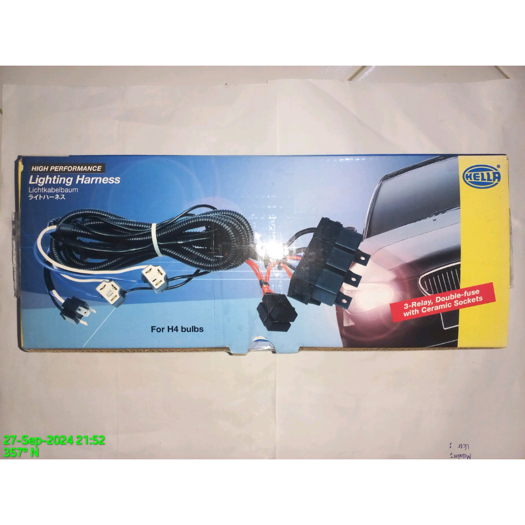 Relay set Hella / kabel set Hella / kabel relay set Hella (H4) (3 relay)