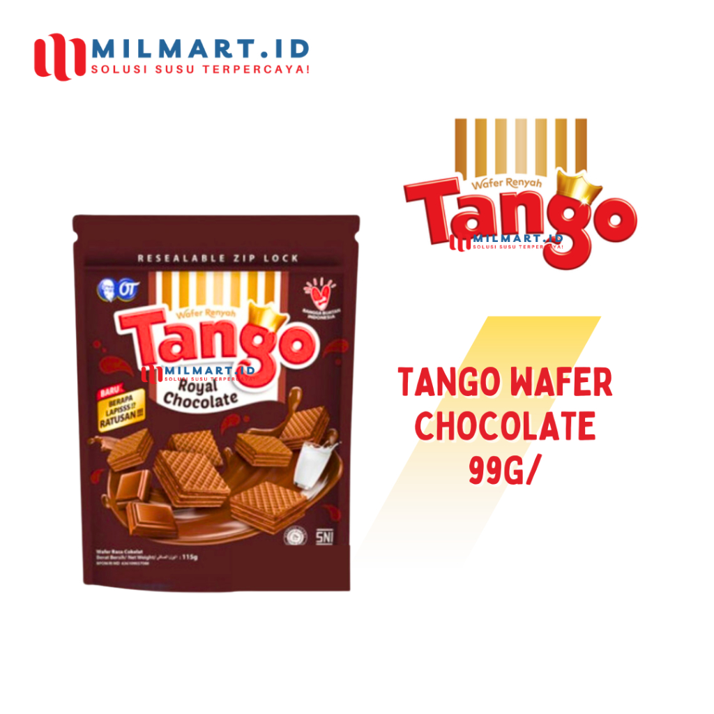 

TANGO WAFER BITES CHOCOLATE BISCUIT 99G POUCH CHOCO CAMILAN COKELAT JAJANAN COKLAT