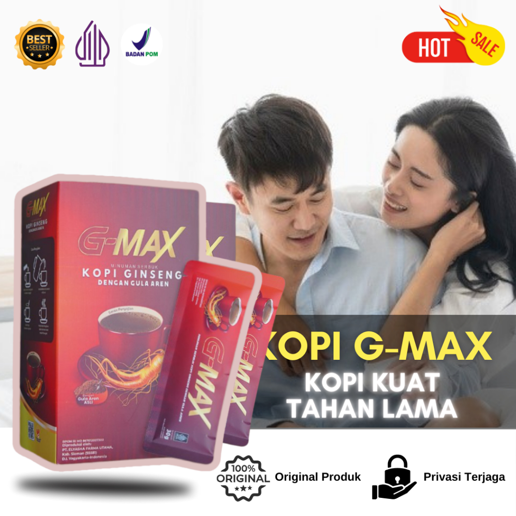 

G max Original Kopi Stamina Pria Menambah Lebih Lama BPOM Original Coffe G-max