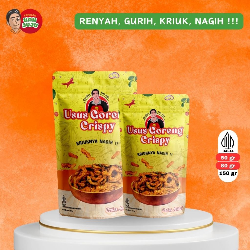 

USUS GORENG CRISPY 80GR | CEMILAN KAK JUJU