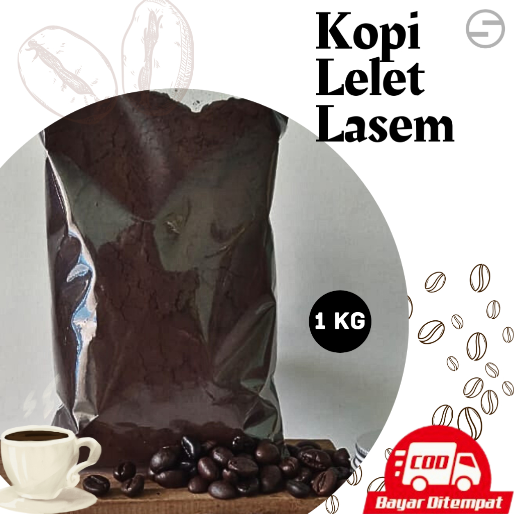 

KOPI LELET LASEM ORIGINAL 1KG / Kopi lelet Lasem Rembang Robusta Coffee khas Lasem Asli Rembang