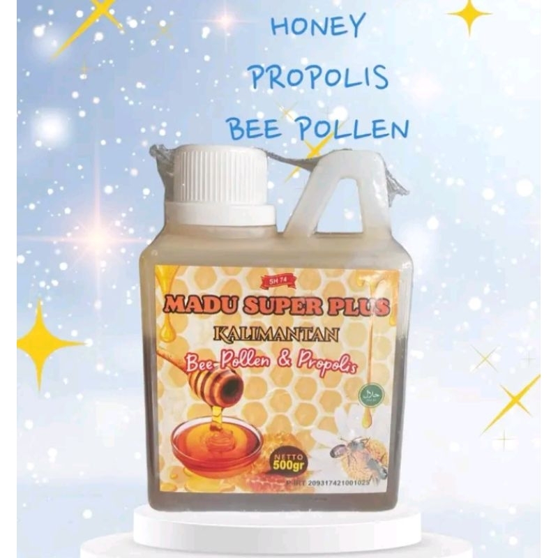 

Madu Super Kalimantan Bee Pollen & Propolis isi 500g