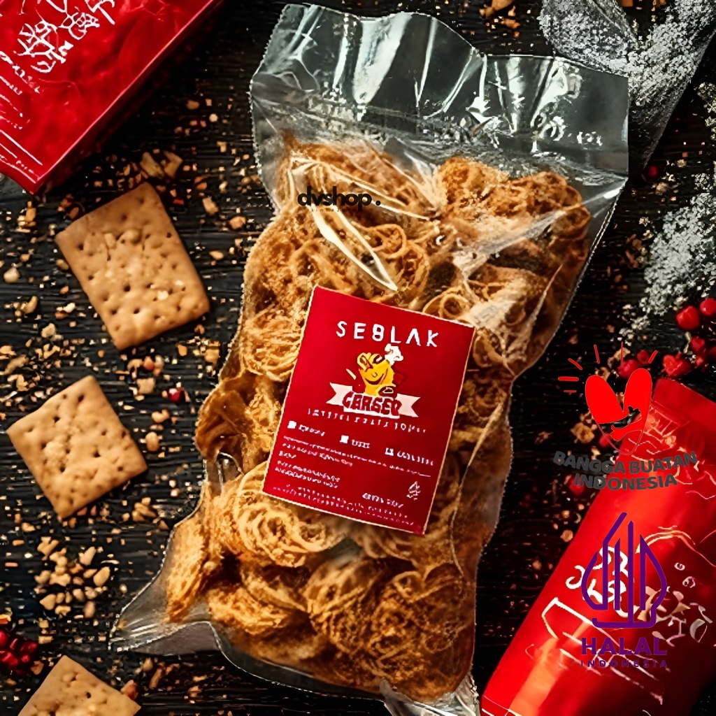 

Kerupuk Seblak Kering Pedas Daun Jeruk Rafael Cemilan Makanan 250gr