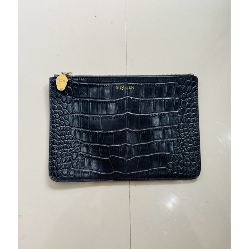 Clutch Alexander Mcqueen Motif Croco