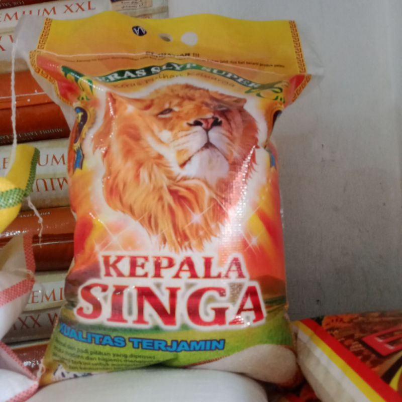 

beras merek kepala singa 10 kg