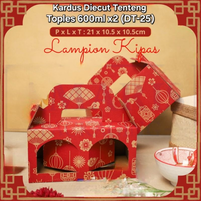 

5pcs KOTAK KARDUS DIECUT TENTENG TOPLES 600ml x2 DT-25 IMLEK CNY