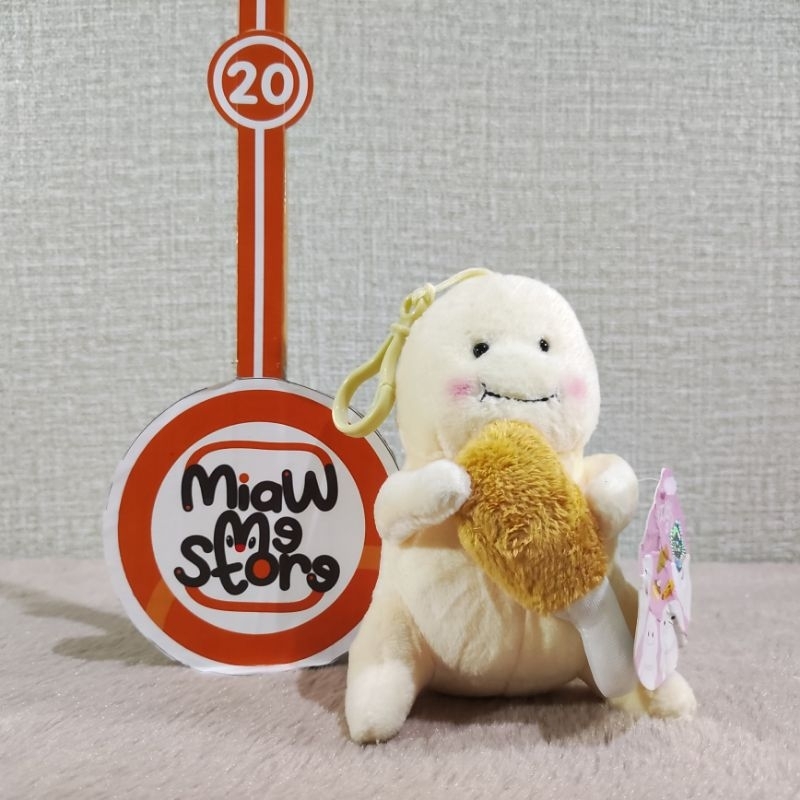 Ganci Gantungan Kunci Boneka Jibang Bawa Ayam Goreng Original Jibang New Tag