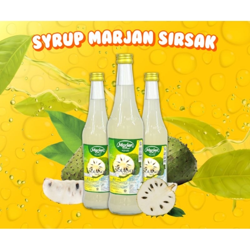 

Sirup Marjan Squash Rasa Sirsak- Marjan Squash 450ml