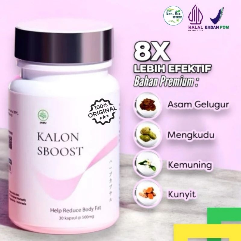 

KALON SBOOST Premium isi pelangsing badan cepat yang paling cepat ampuh HALAL DAN BPOM