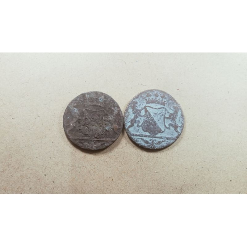 2 keping koin voc utrecht 1790
