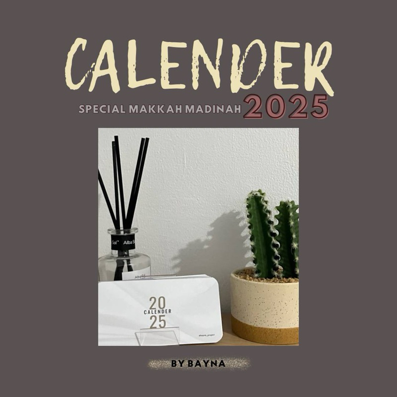 

kalender meja aesthetic special mekkah madinah, kalender custom