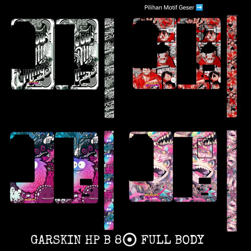 

stiker vinyl B 8 O doff glosy anti