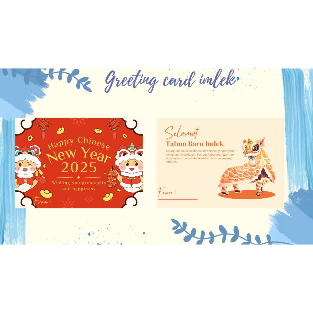 Kartu ucapan imlek/ Greeting card imlek/ greeting card/ kartu ucapan