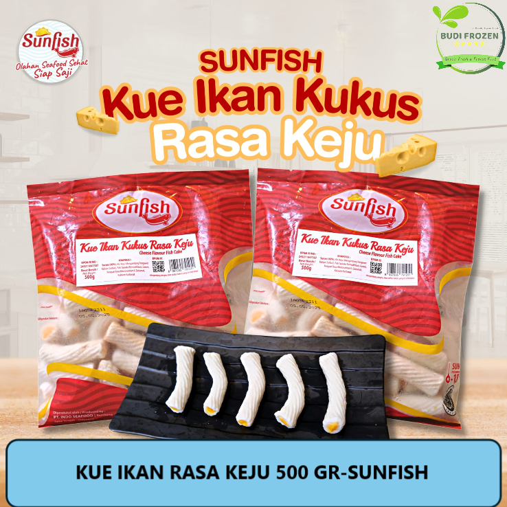 

KUE IKAN KUKUS RASA KEJU 500 GR (CHEESE FLAVOUR FISH CAKE) - SUNFISH