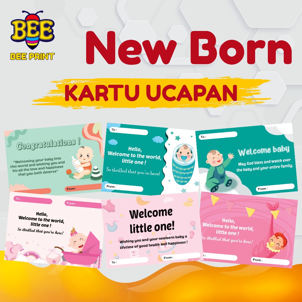 KARTU UCAPAN NEW BORN / GREETING CARD BABY NEW BORN / NEW BORN BABY CARD / GIFT CARD NEW BORN / HAMP
