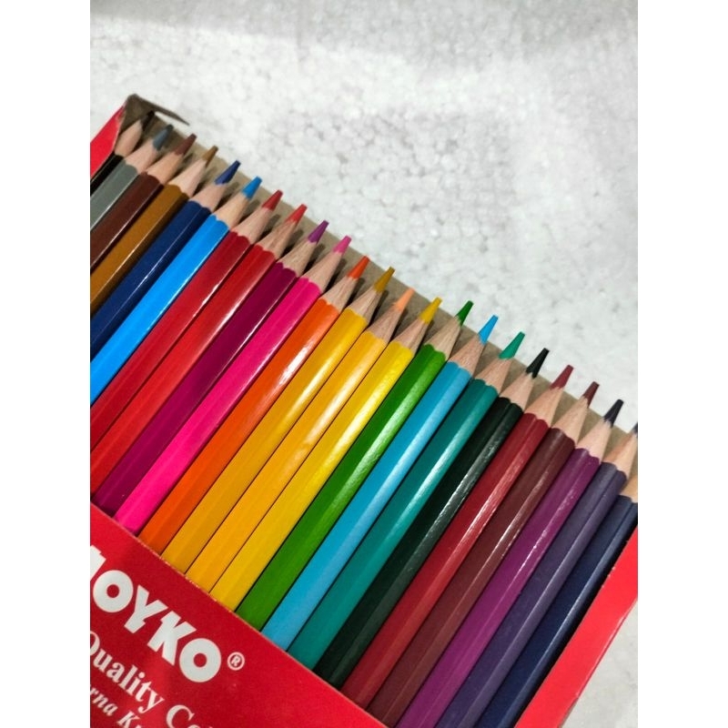 

KLIR KAYU 24L PANJANG MERK JOYKO PENSIL KAYU WARNA 24 MURAH PENSIL WARNA 24 WARNA MENARIK