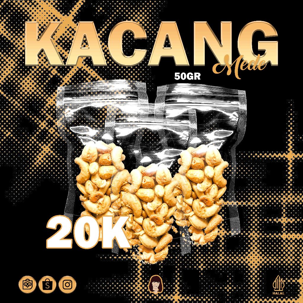 

Kacang Mede Roasted / Oven Panggang 50gr By DPM Foods