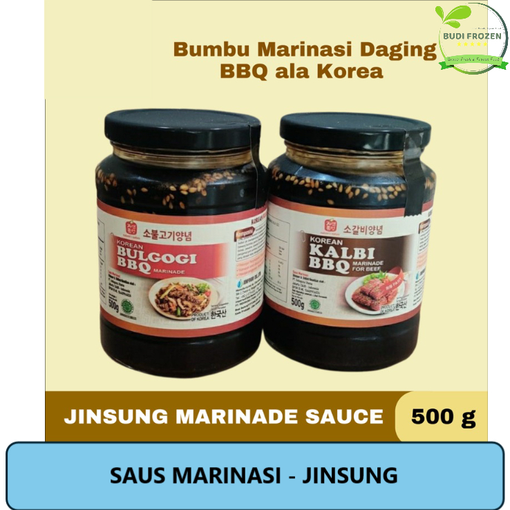 

JINSUNG 500 GR KALBI MARIANDE SAUCE & BULGOGI MARIANDE SAUCE