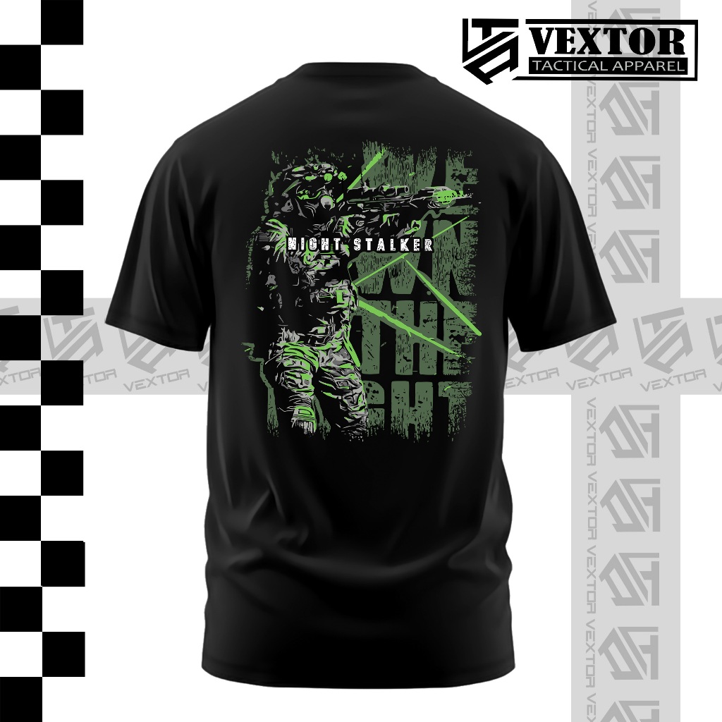 VEXTOR APPAREL BAJU KAOS TACTICAL NIGHT STALKER