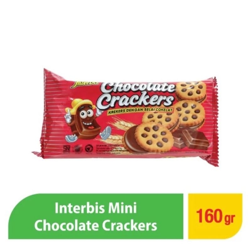 

Interbis Crackers Chocolate 160 gr / biskuit interbis crackers