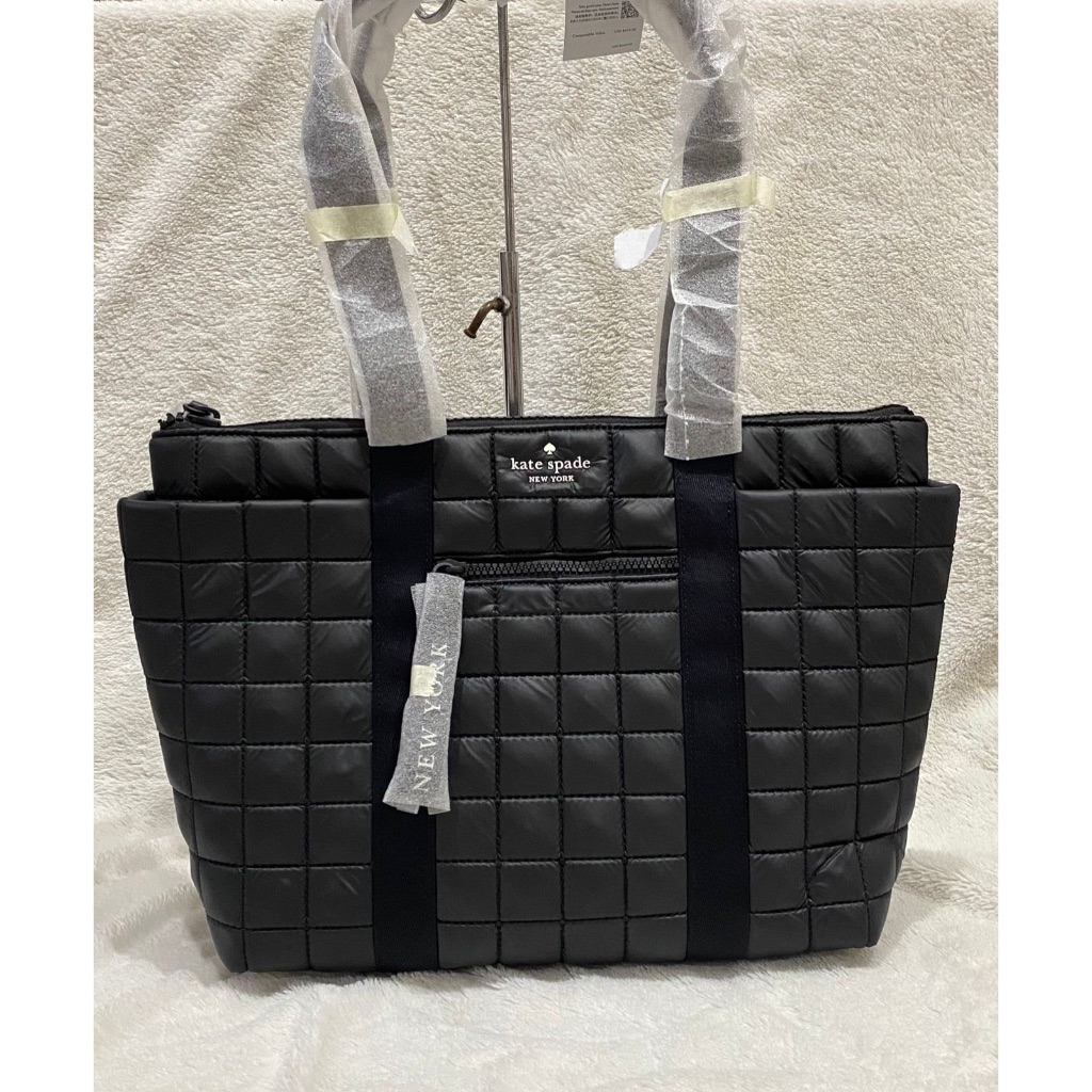 Kate spade small tote quilted black