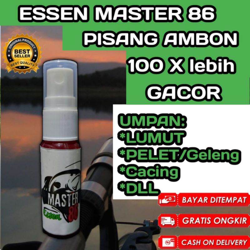 ESSEN Master86 (30 ML) Pisang Ambon Essen ikan patin super Ikan Nila Liar mujaer ikan mas ikan lele 
