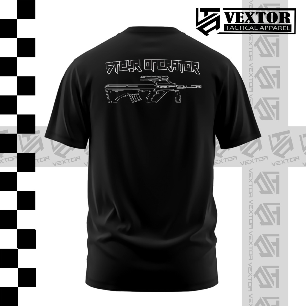VEXTOR APPAREL BAJU KAOS TACTICAL STEYR OPERATOR