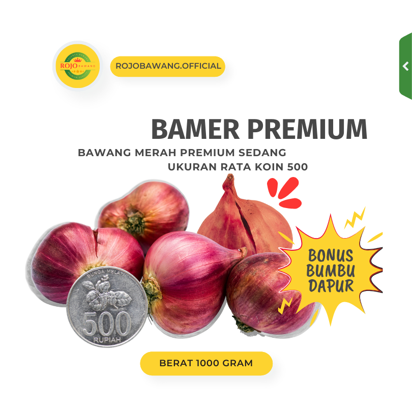 

BAWANG MERAH JENIS BIMA SEDANG PREMIUM 1KG KERING