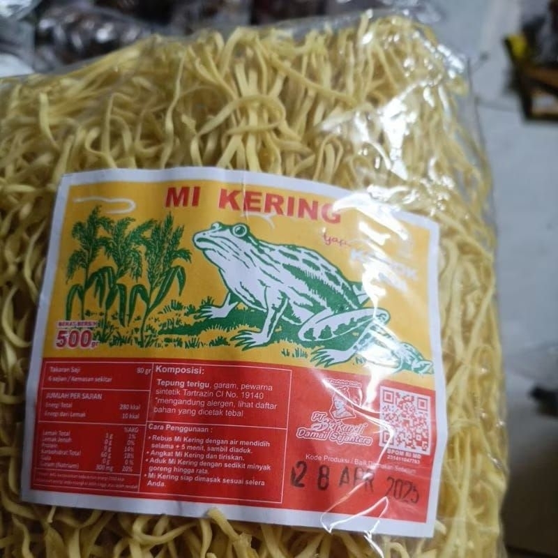 

Mie tulen cap kodok-bakmi kodok