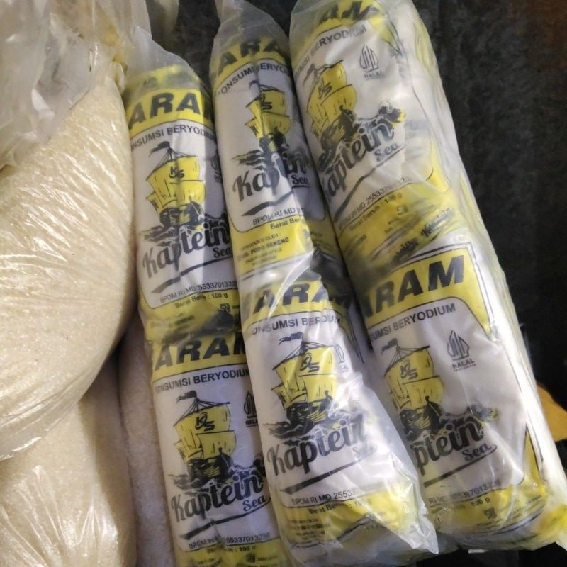 

garam 100 g dapat 20 bungkus