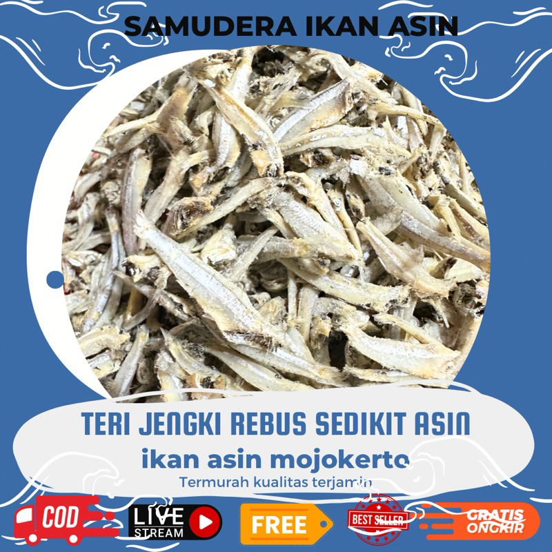 

500gr Ikan Teri Jengki bulat Rebus Harga Murah & Kualitas Terbaik