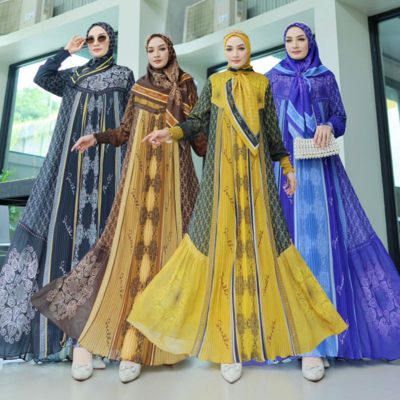 Santera Set Gamis Syar'i Branded By Soekha