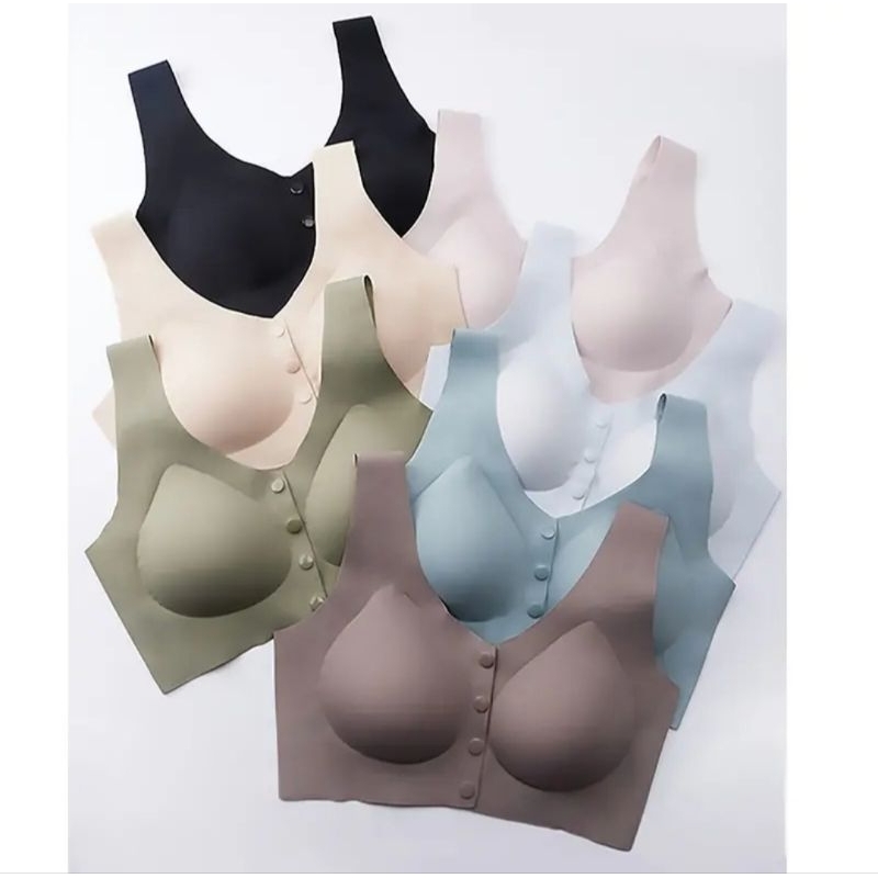 BH Polini 8815 Seamlles Busui Kancing Depan Bra Wanita Seamless