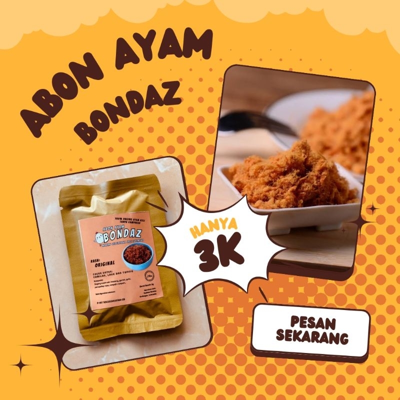

Abon ayam BONDAZ original (8 gram)
