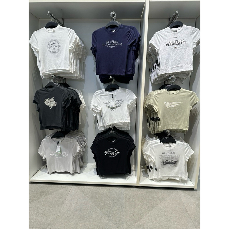 tshirt crop h&m sale