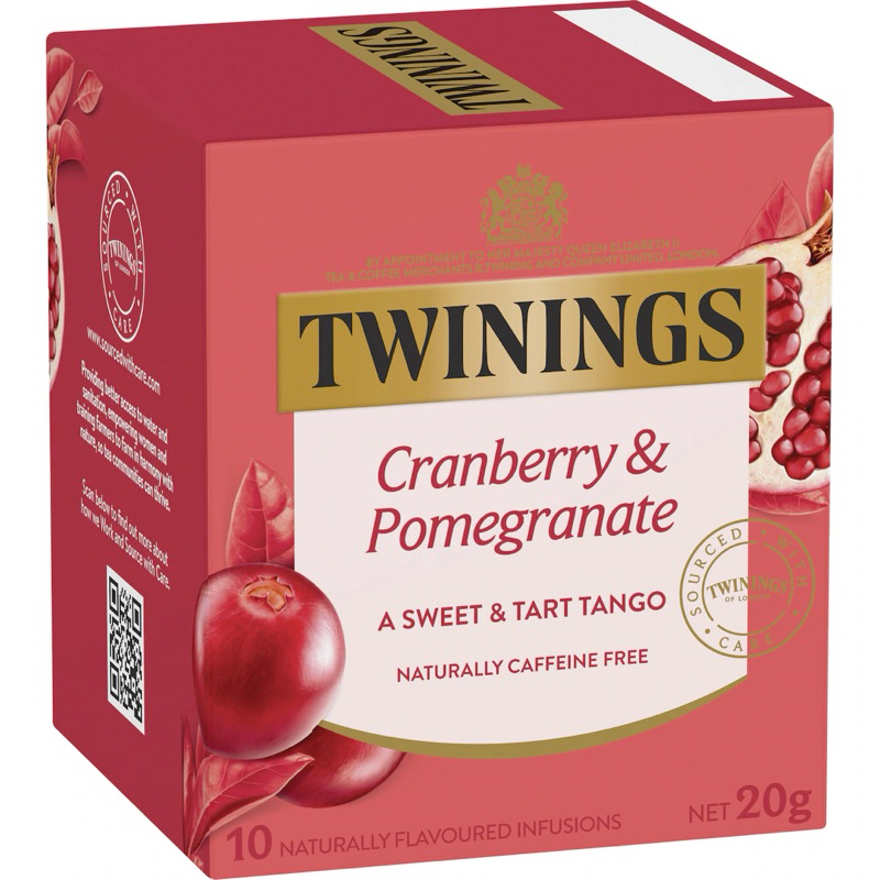

Twinings Cranberry & Pomegranate Tea Bags 10 Pack