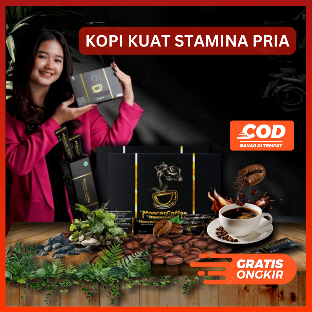 

CoffeeMoceerr Original Kopi Stamina Pria Kuat Tahan Lama Herbal Alami BPOM Halal 1 Box 8 Sachet