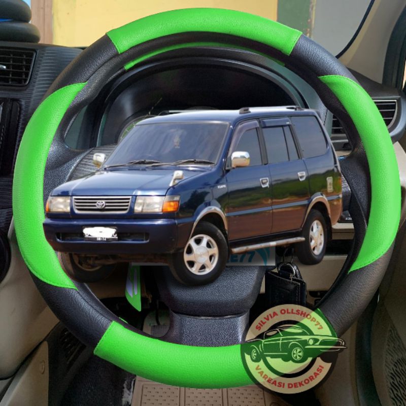 Cover Sarung Stir Mobil Kijang Kapsul LGX SGX LSX Bungkus Stir Kijang Krista