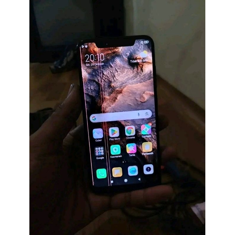 LCD set frame Mi 8 (Copotan Garis)